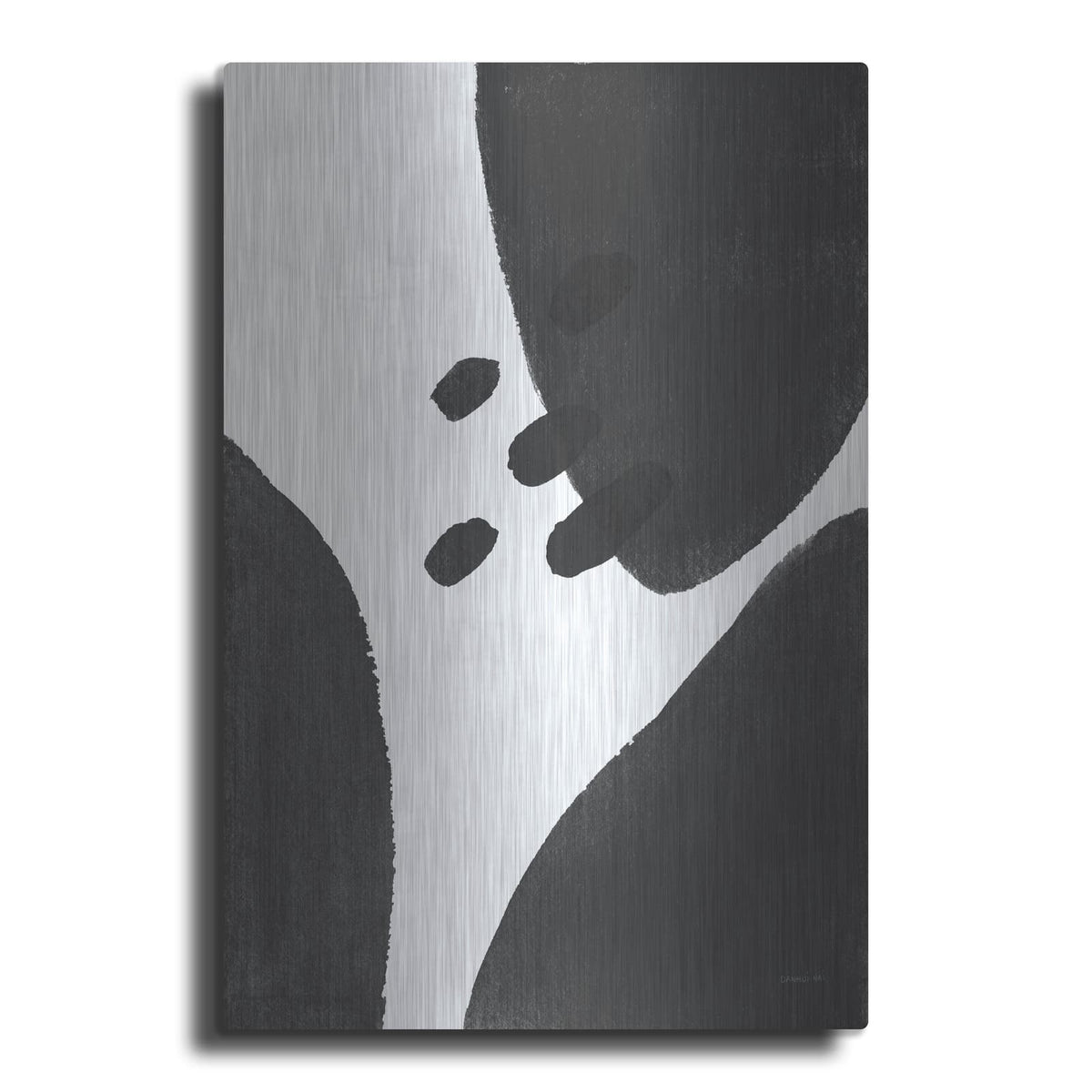 'Abstract Tidepool 1 Black' by Danhui Nai – Metal Wall Art