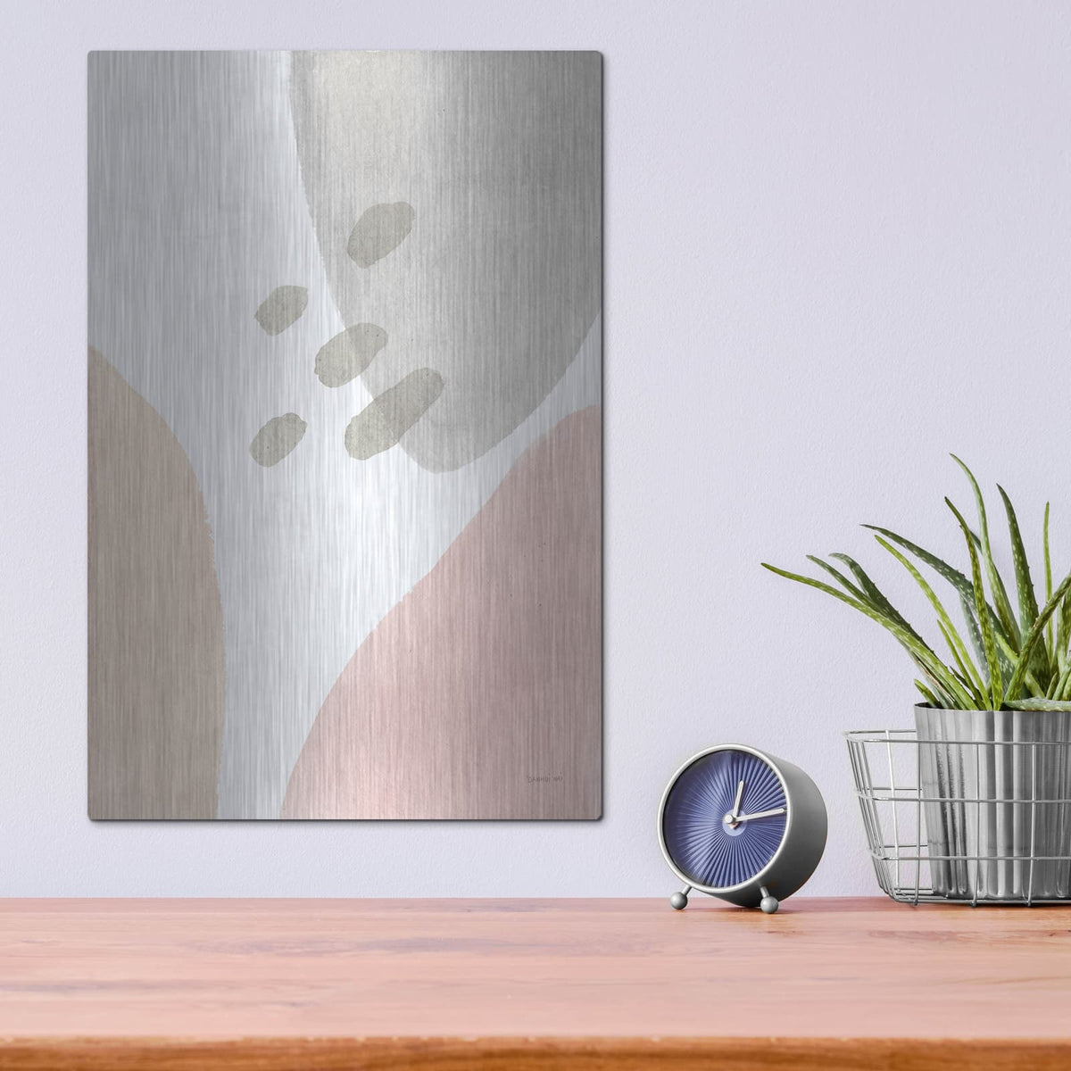 'Abstract Tidepool 1' by Danhui Nai – Metal Wall Art, 12x16 room view