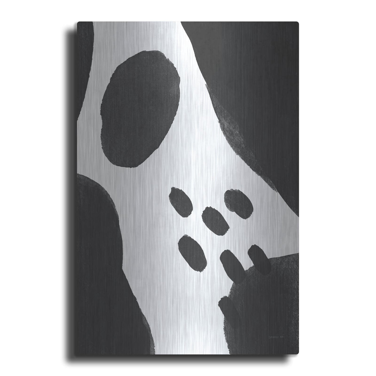 'Abstract Tidepool 2 Black' by Danhui Nai – Metal Wall Art