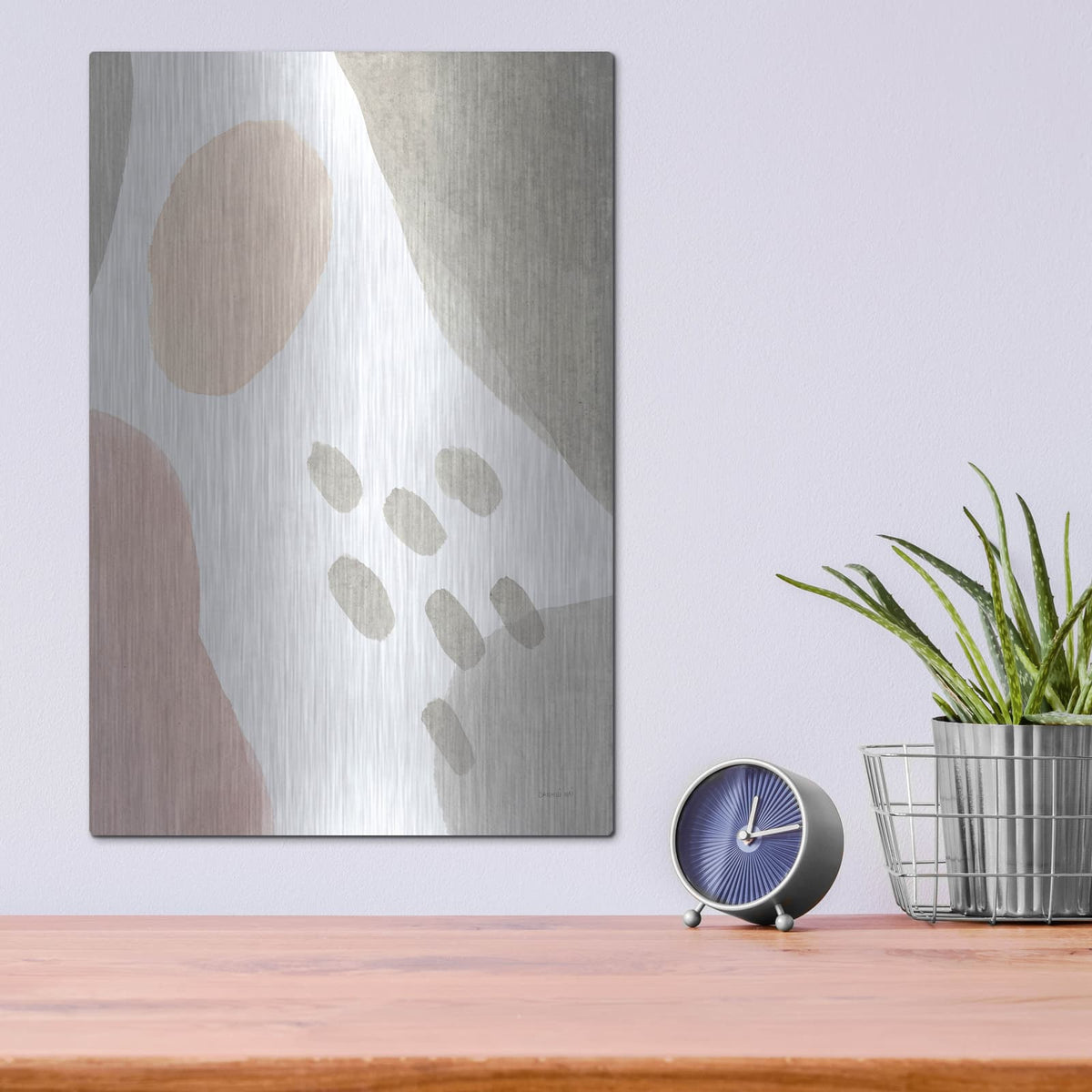 'Abstract Tidepool 2' by Danhui Nai – Metal Wall Art, 12x16 room view