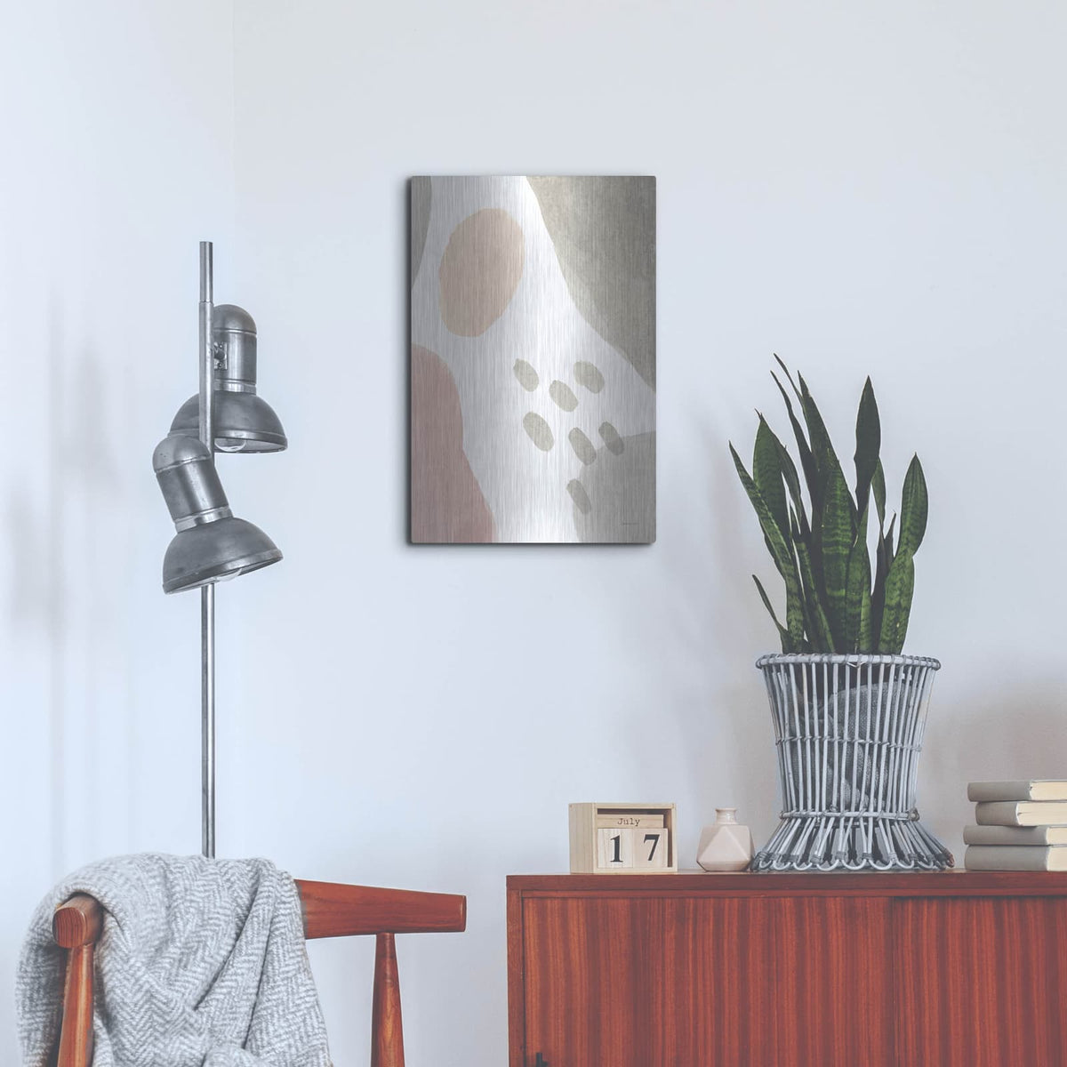 'Abstract Tidepool 2' by Danhui Nai – Metal Wall Art, 16x24 room view