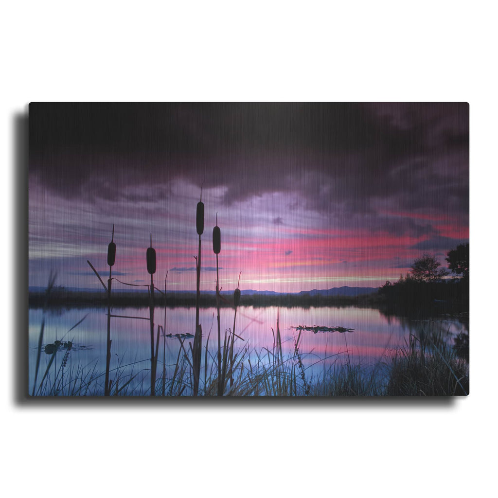 'Purple Skies' by Dennis Frates – Metal Wall Art