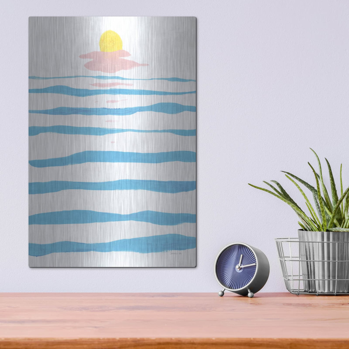 'Across The Water' by Danhui Nai – Metal Wall Art, 12x16 room view