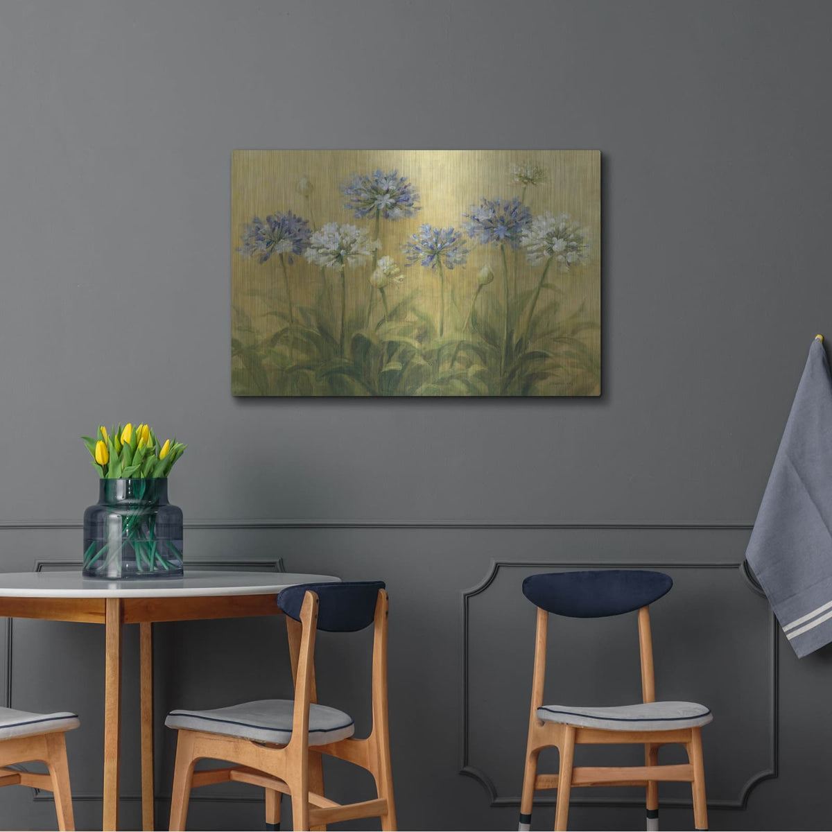 'Agapanthus' by Danhui Nai – Metal Wall Art, 36x24 room view