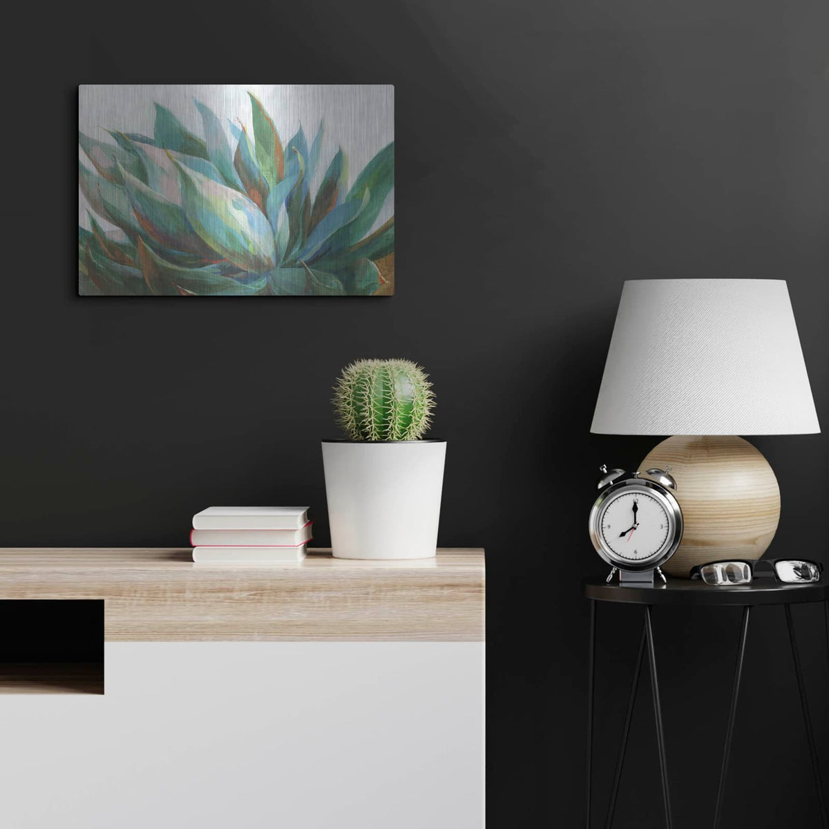 'Agave' by Danhui Nai – Metal Wall Art, 24x16 room view