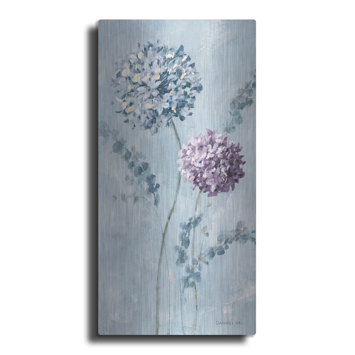 'Airy Blooms 2 Purple' by Danhui Nai – Metal Wall Art