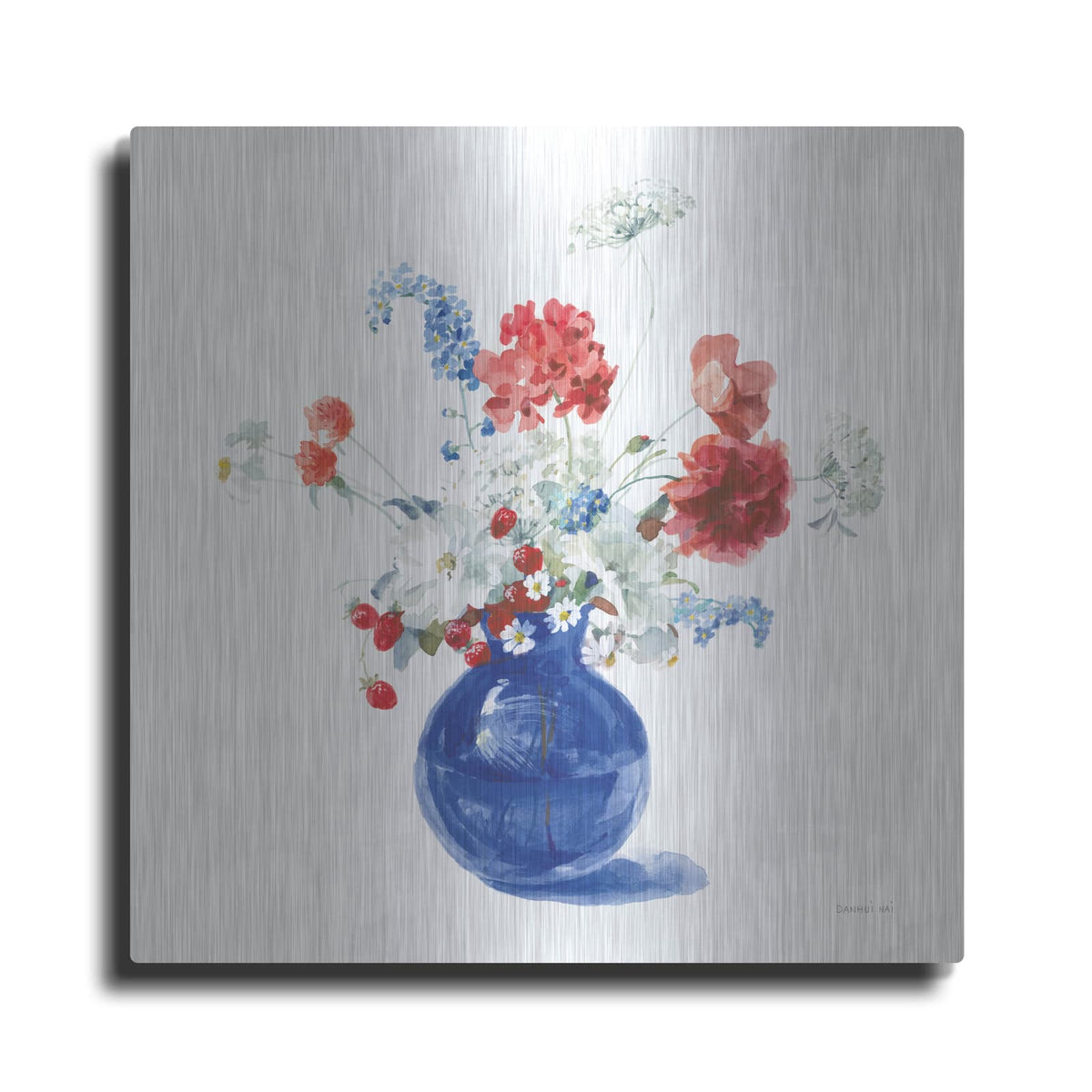 'Americana Bouquet' by Danhui Nai – Metal Wall Art