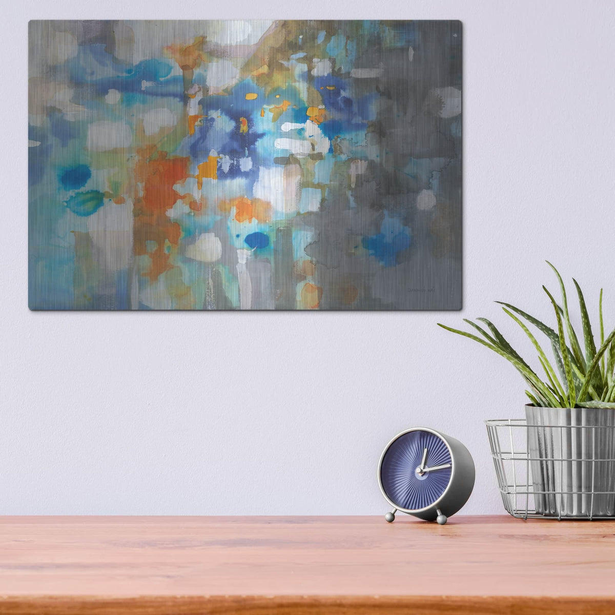 'Andes Ink Stain' by Danhui Nai – Metal Wall Art, 16x12 room view