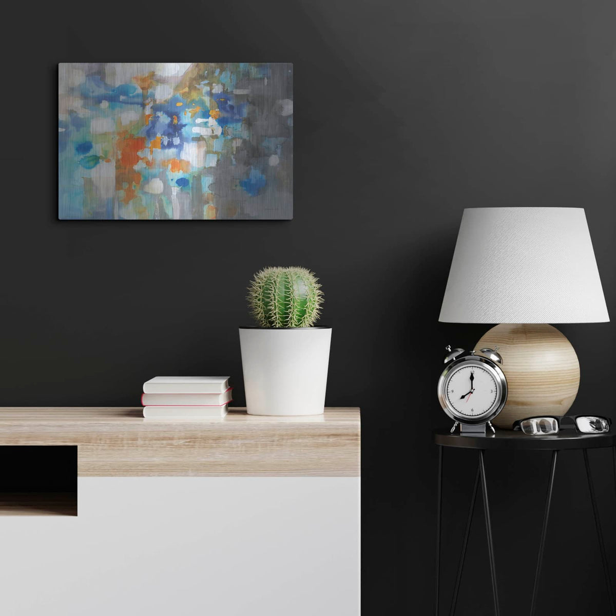 'Andes Ink Stain' by Danhui Nai – Metal Wall Art, 24x16 room view