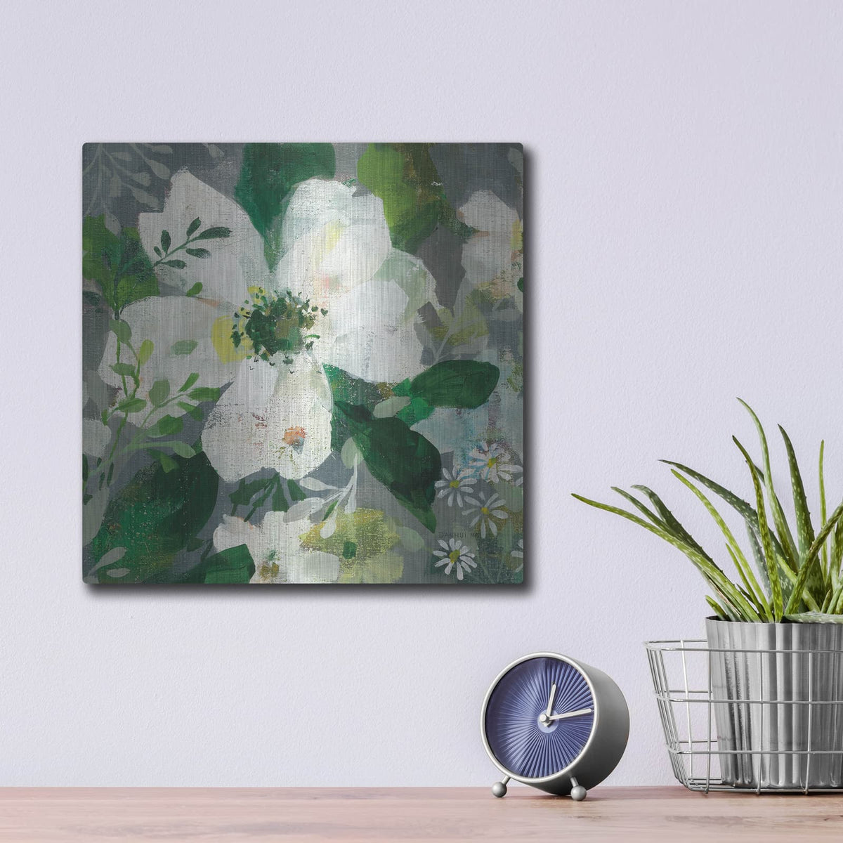 'Anemone And Friends 3' by Danhui Nai – Metal Wall Art, 12x12 room view