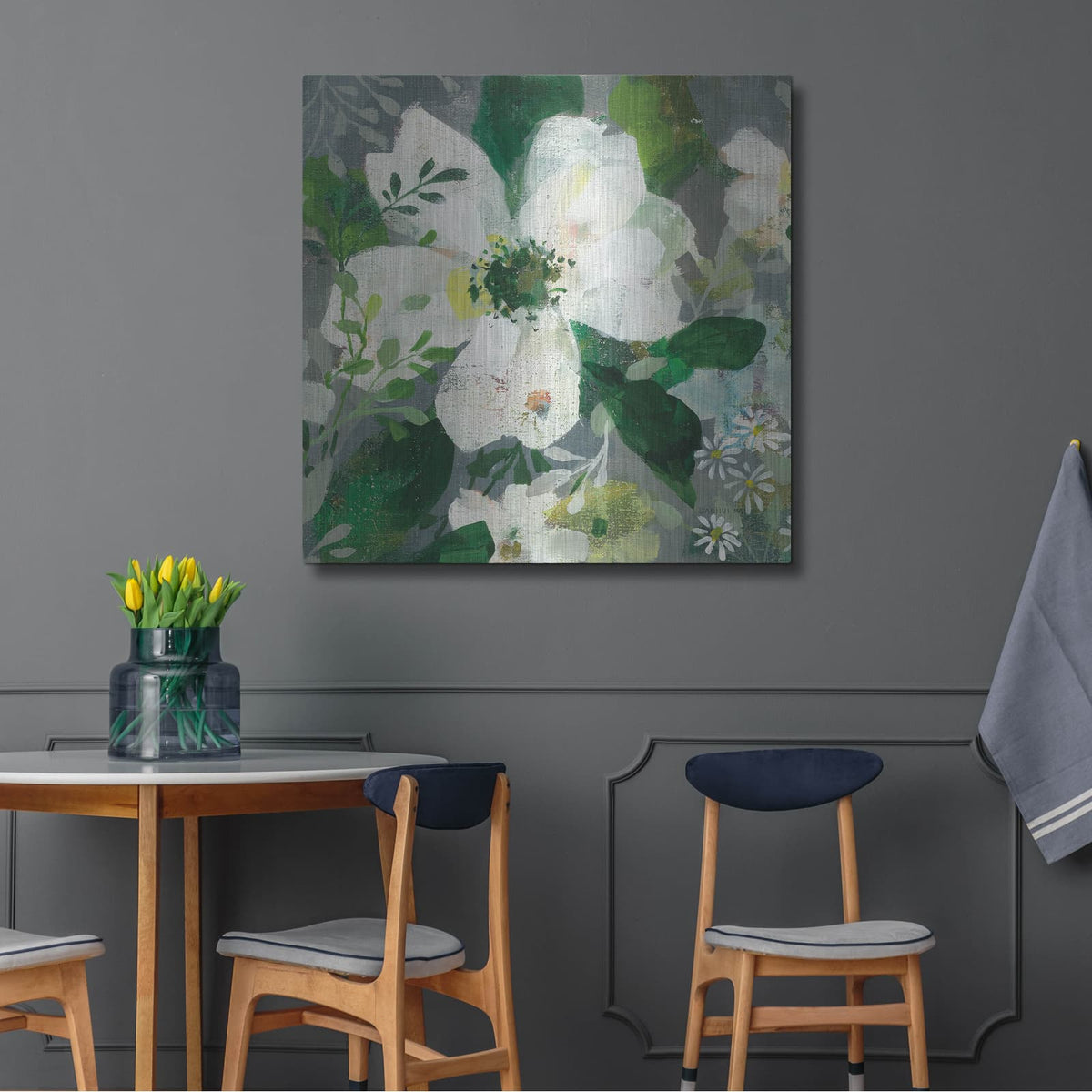 'Anemone And Friends 3' by Danhui Nai – Metal Wall Art, 36x36 room view