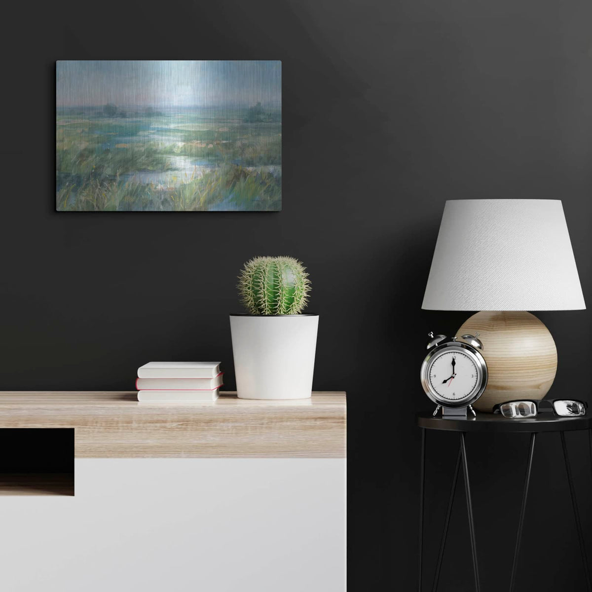 'April Meadows' by Danhui Nai – Metal Wall Art, 24x16 room view
