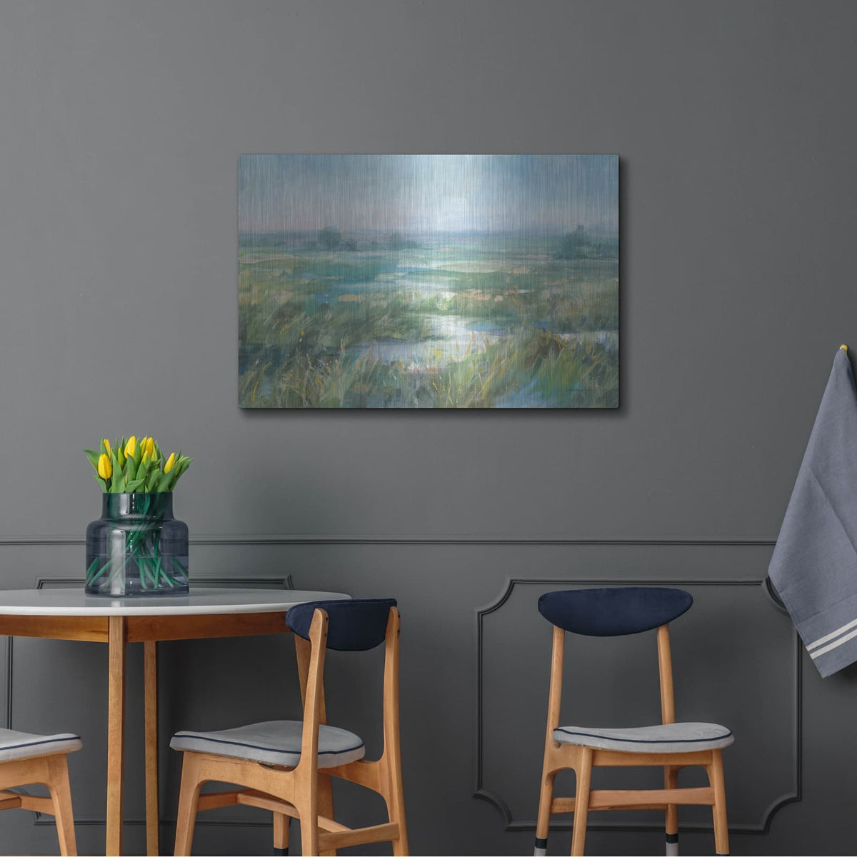 'April Meadows' by Danhui Nai – Metal Wall Art, 36x24 room view