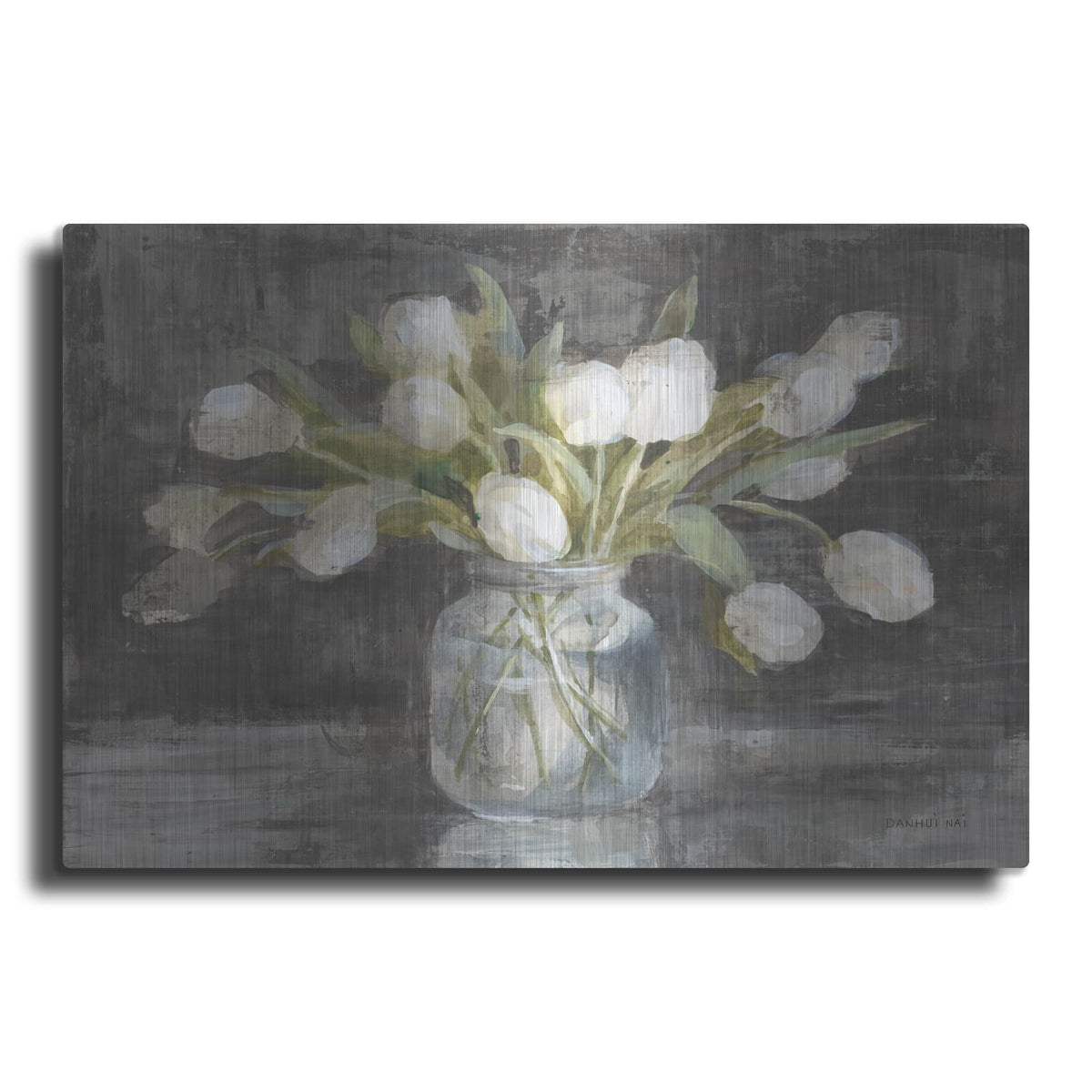 'April Tulips' by Danhui Nai – Metal Wall Art