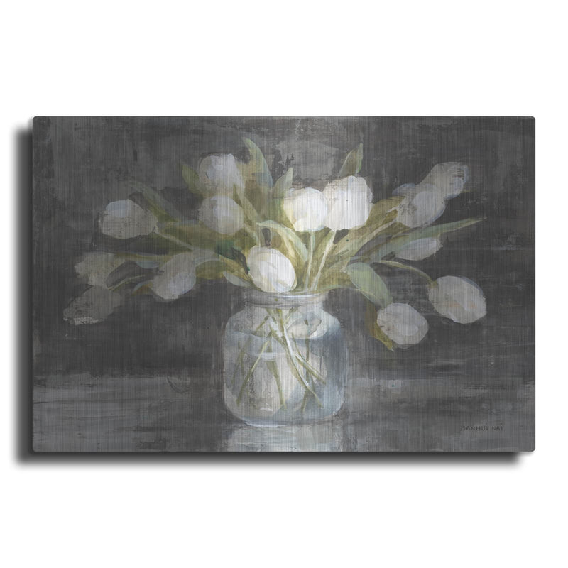 'April Tulips' by Danhui Nai – Metal Wall Art