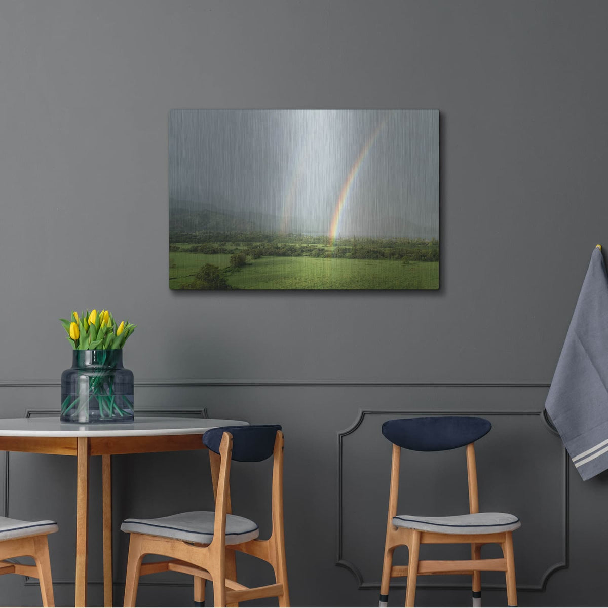 'Double Rainbow' by Dennis Frates – Metal Wall Art, 36x24 room view