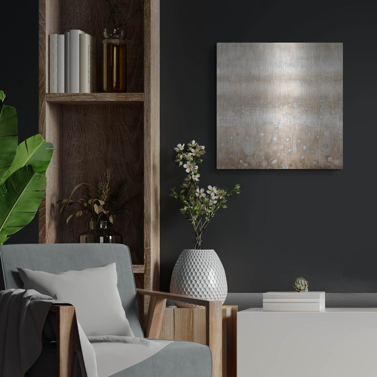 'Atmosphere' by Danhui Nai – Metal Wall Art, 24x24 room view