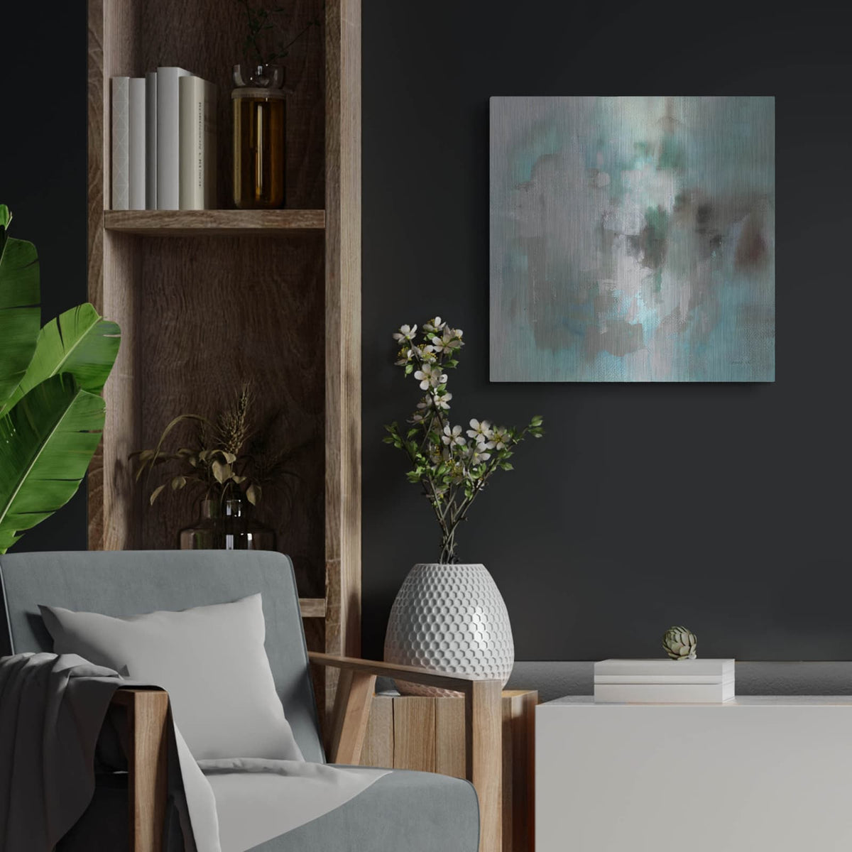 'Aurora' by Danhui Nai – Metal Wall Art, 24x24 room view