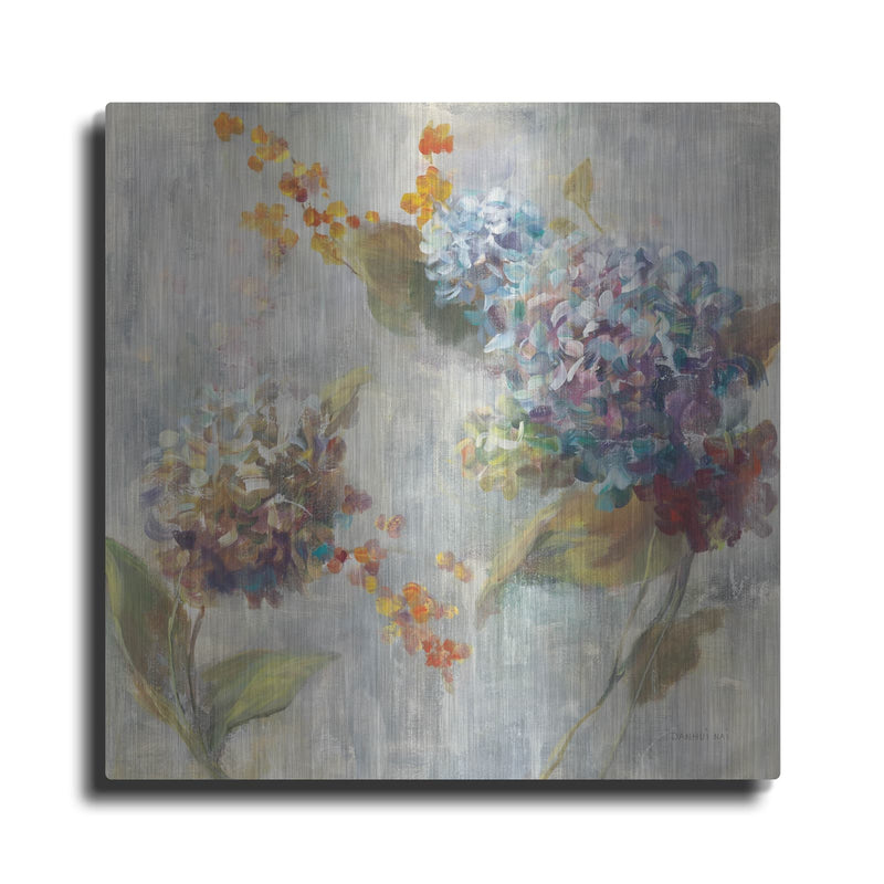 'Autumn Hydrangea 2' by Danhui Nai – Metal Wall Art