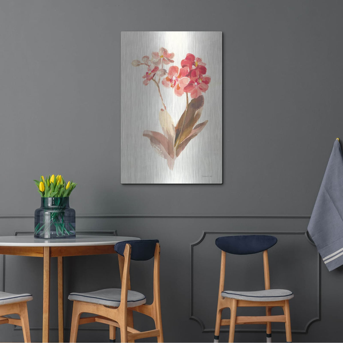 'Autumn Orchid 2' by Danhui Nai – Metal Wall Art, 24x36 room view