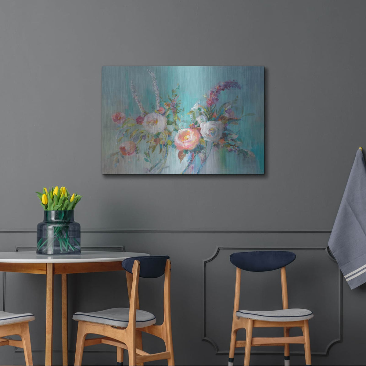 'Avalon Blooms' by Danhui Nai – Metal Wall Art, 36x24 room view