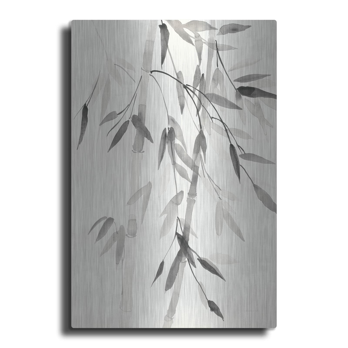 'Bamboo Leaves 5' by Danhui Nai – Metal Wall Art
