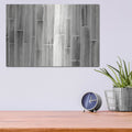'Bamboo Pattern' by Danhui Nai – Metal Wall Art, 16x12 room view