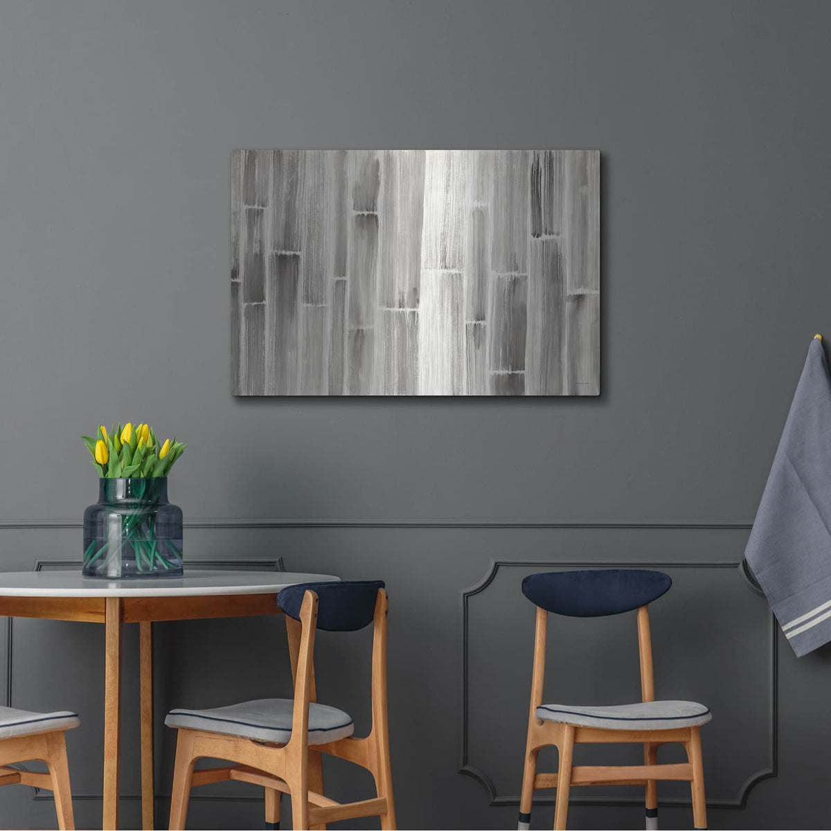 'Bamboo Pattern' by Danhui Nai – Metal Wall Art, 36x24 room view