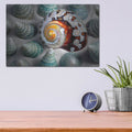 'Shell Spiral' by Dennis Frates – Metal Wall Art, 16x12 room view