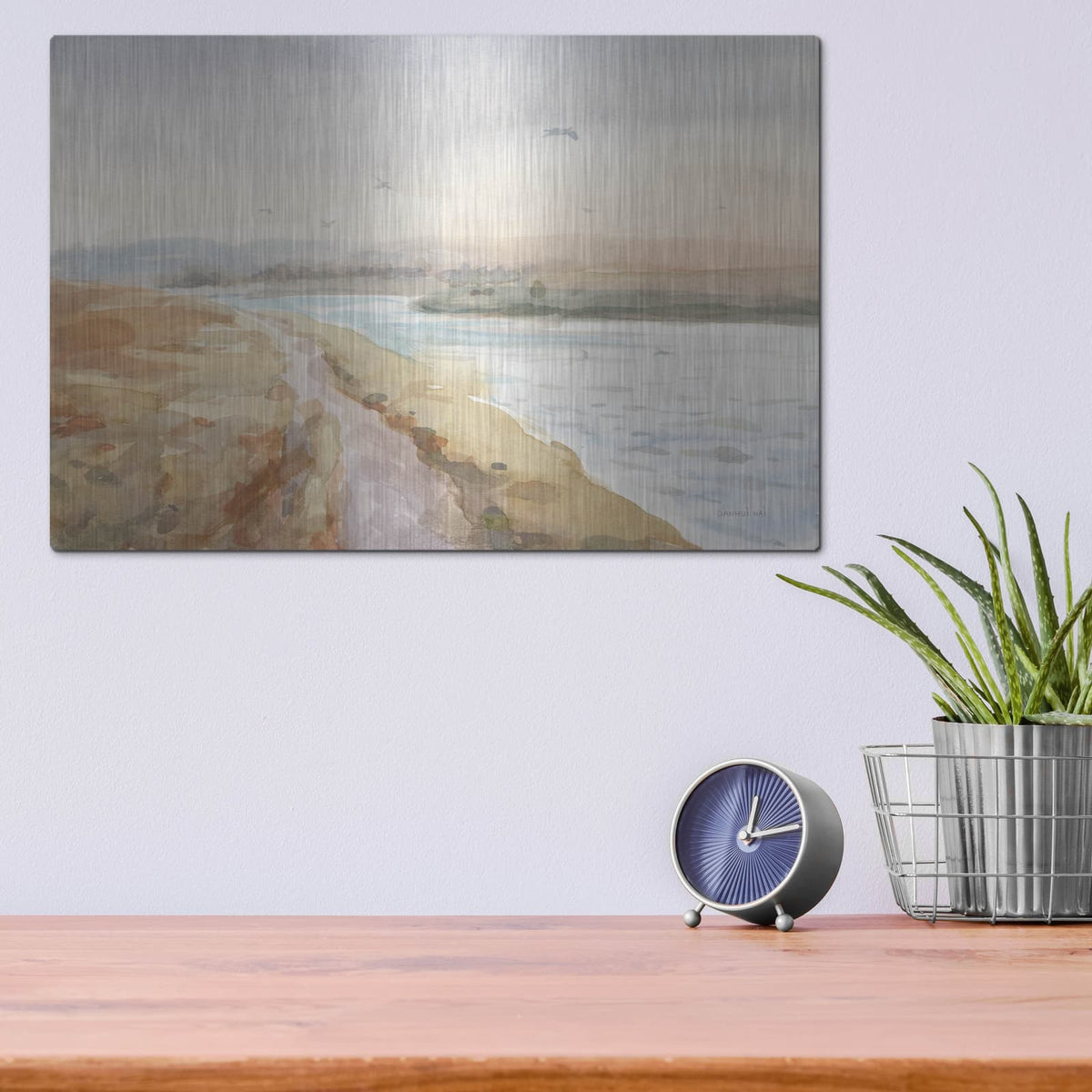 'Bay Walk' by Danhui Nai – Metal Wall Art, 16x12 room view