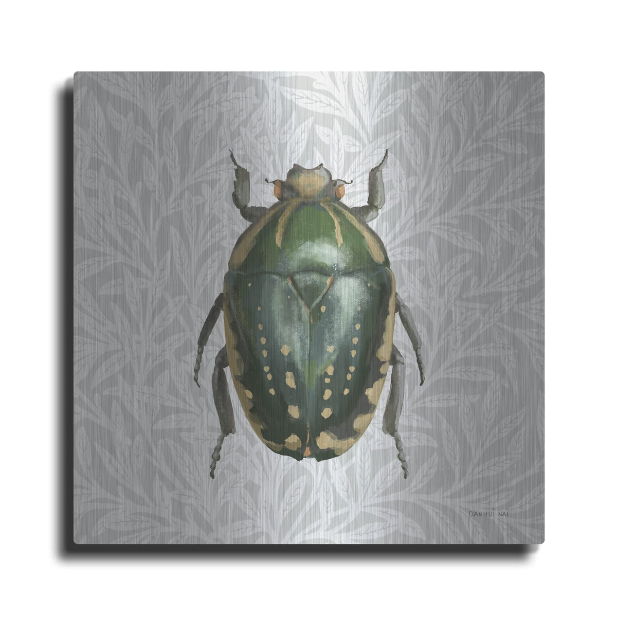 'Beetles And Butterflies 2' by Danhui Nai – Metal Wall Art