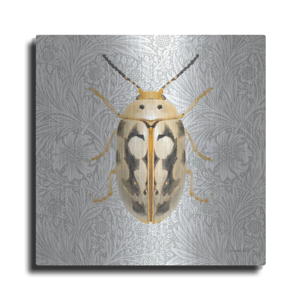 'Beetles And Butterflies 3' by Danhui Nai – Metal Wall Art