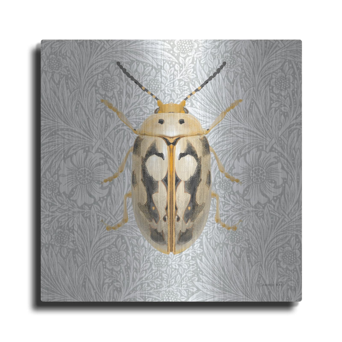 'Beetles And Butterflies 3' by Danhui Nai – Metal Wall Art