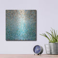 'Blocked Abstract' by Danhui Nai – Metal Wall Art, 12x12 room view