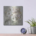 'Blushing Bouquet Neutral' by Danhui Nai – Metal Wall Art, 12x12 room view