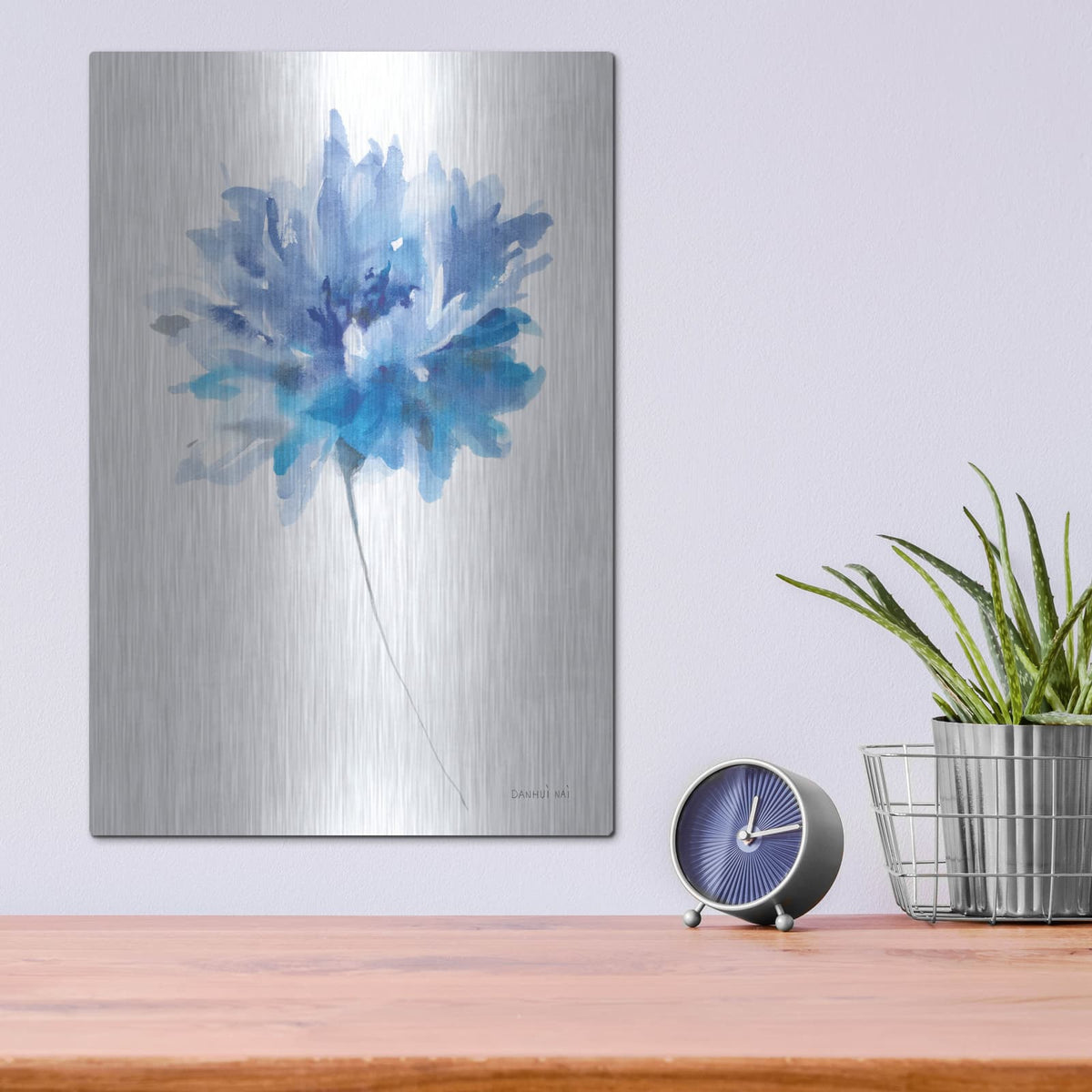 'Bold Blooming 1' by Danhui Nai – Metal Wall Art, 12x16 room view