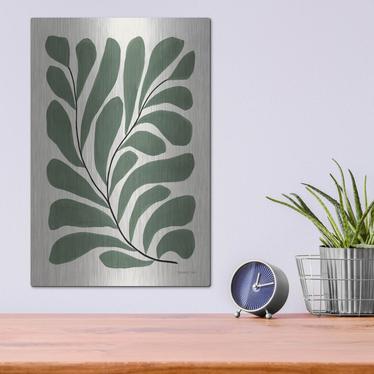 'Botanical Joy 1' by Danhui Nai – Metal Wall Art, 12x16 room view