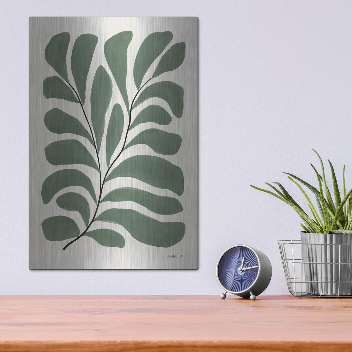 'Botanical Joy 2' by Danhui Nai – Metal Wall Art, 12x16 room view