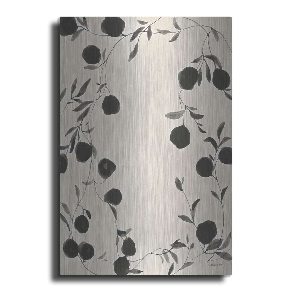 'Botanical Shadows 1 Beige' by Danhui Nai – Metal Wall Art