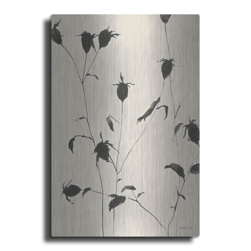 'Botanical Shadows 2 Beige' by Danhui Nai – Metal Wall Art