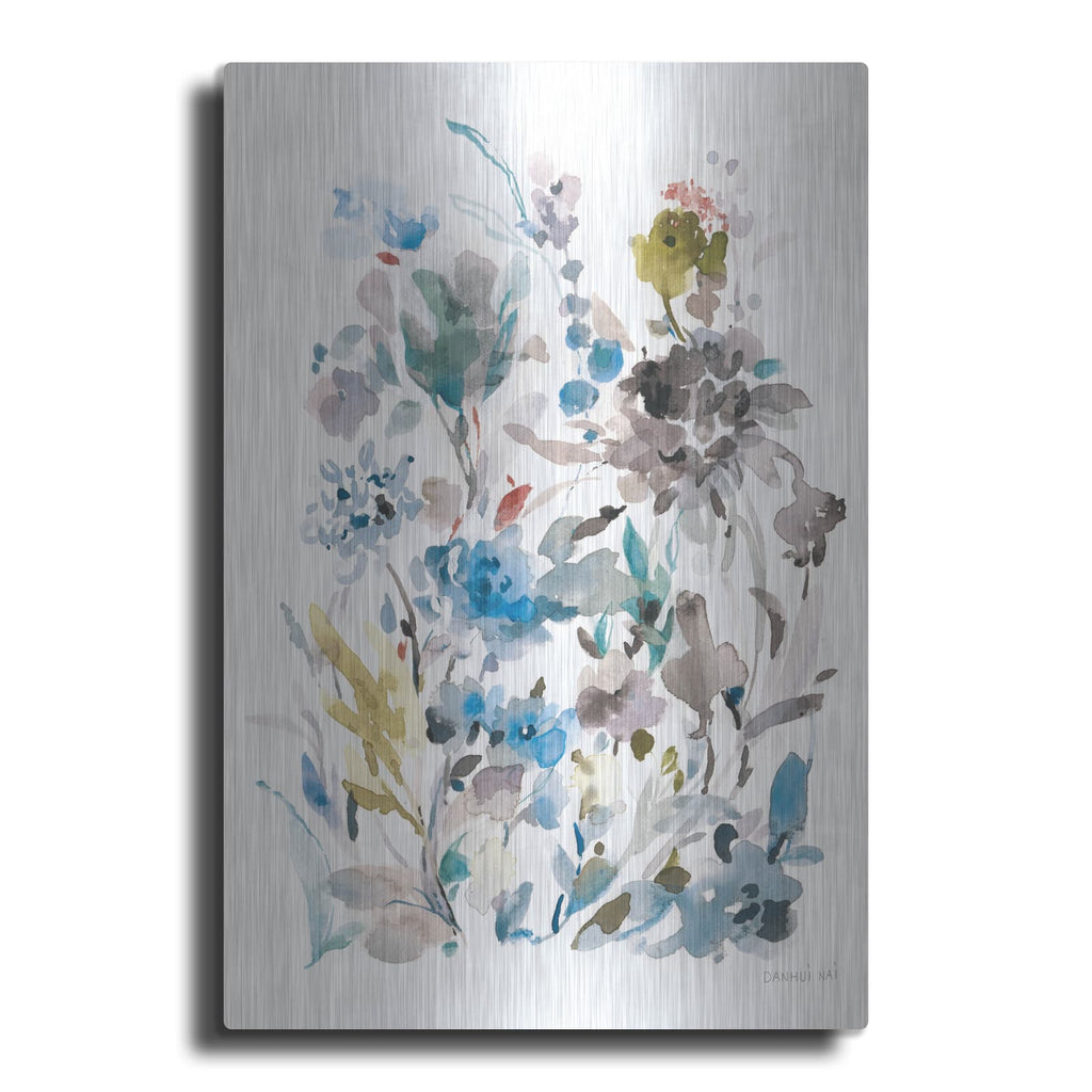 'Breezy Florals 2 Colorful C' by Danhui Nai – Metal Wall Art