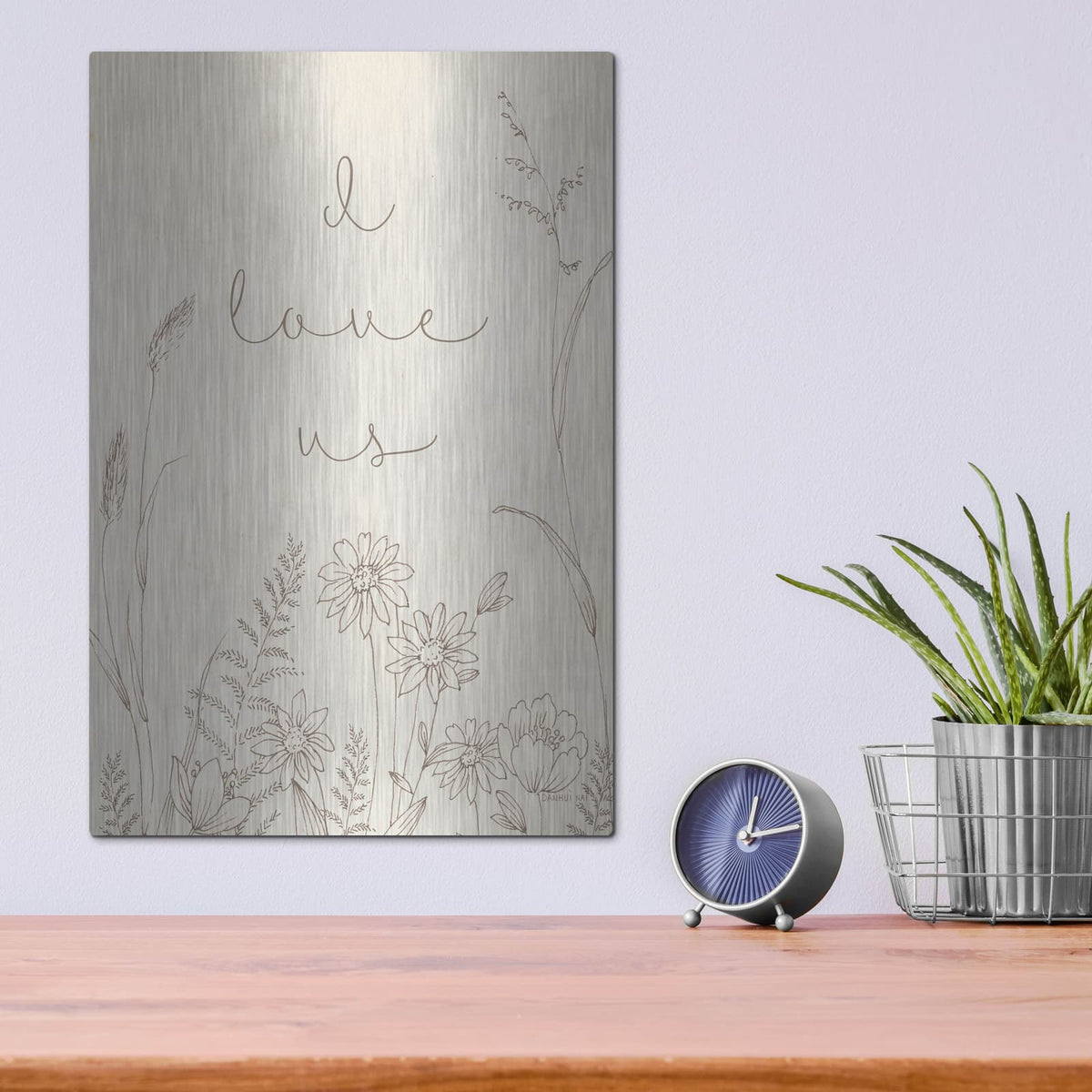 'Butterfly Garden 2 Sentiment' by Danhui Nai – Metal Wall Art, 12x16 room view