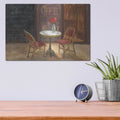 'Cafe A Deux' by Danhui Nai – Metal Wall Art, 16x12 room view
