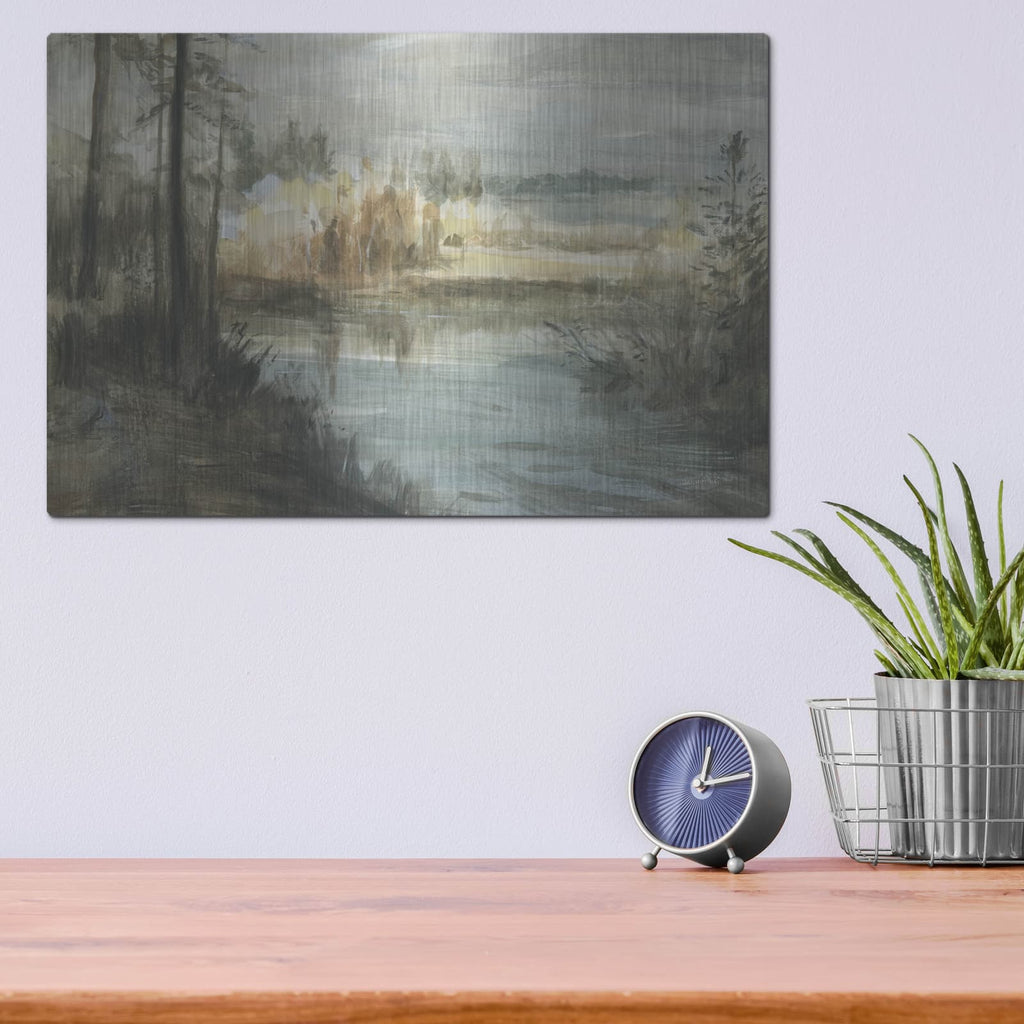 'Calming Coves' by Danhui Nai – Metal Wall Art, 16x12 room view