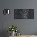 'Cardinal Chalkboard' by Danhui Nai – Metal Wall Art, 24x12 room view