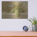 'Chardonnay Grapes' by Danhui Nai – Metal Wall Art, 16x12 room view
