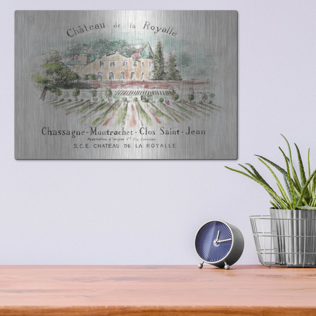 'Chateau Royalle On Wood Color' by Danhui Nai – Metal Wall Art, 16x12 room view