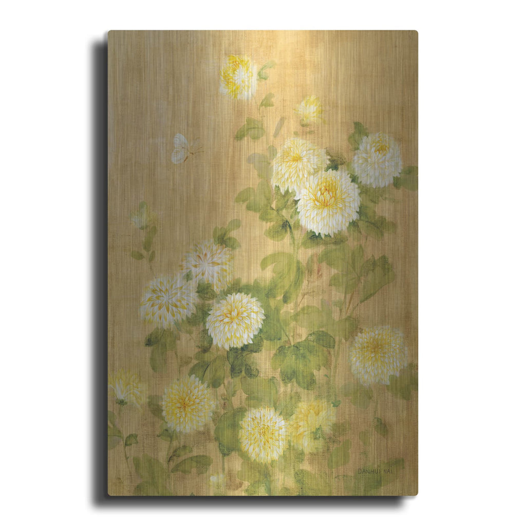 'Chrysanthemums 1' by Danhui Nai – Metal Wall Art