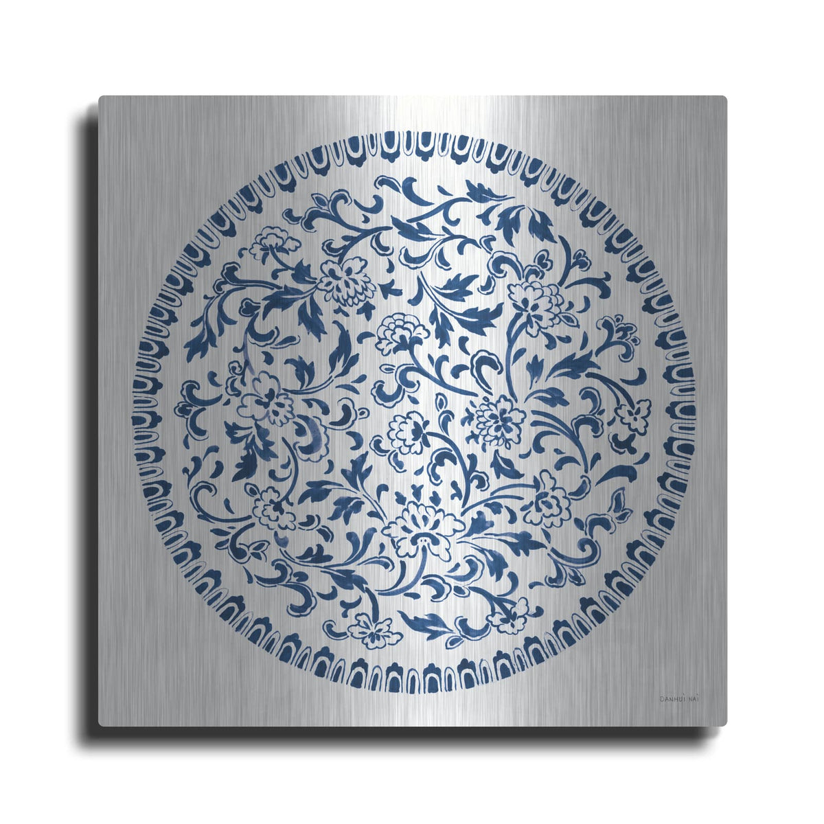 'Circle Of Life 2 Indigo' by Danhui Nai – Metal Wall Art
