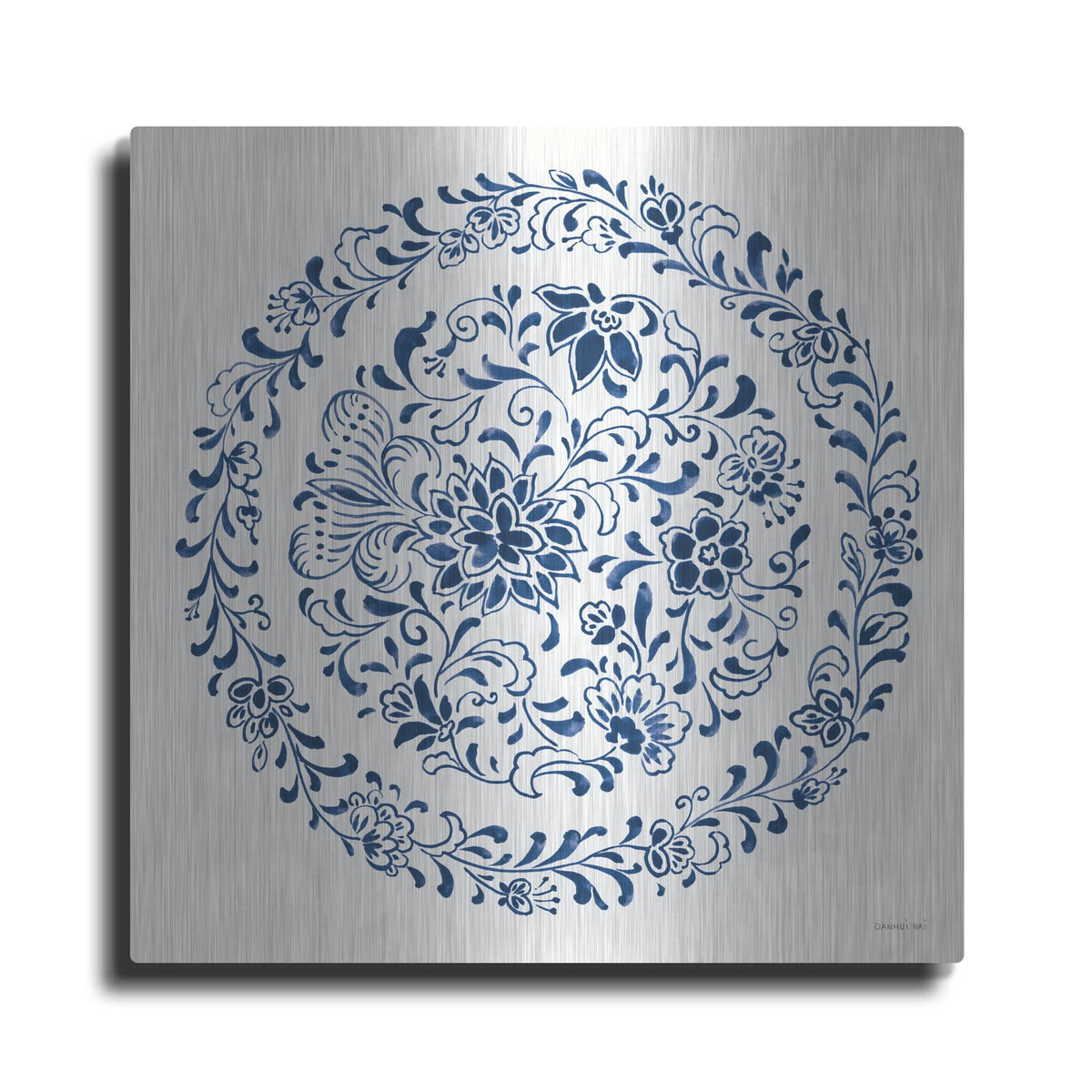 'Circle Of Life 3 Indigo' by Danhui Nai – Metal Wall Art
